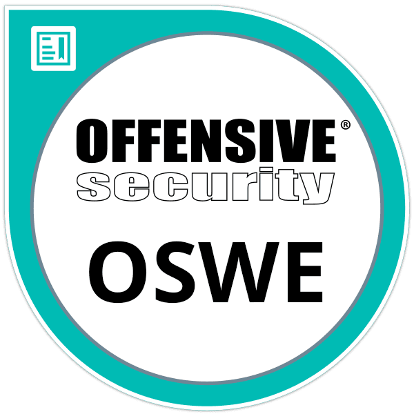 OSWE Certified OSWE Certified - SecurityWall team certification badge